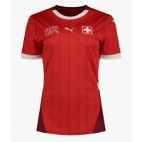 Camiseta Suiza Primera Equipación Replica Eurocopa 2024 para mujer mangas cortas